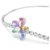 Ariana Grande X Swarovski Bracelet Mixed Cuts, Flower, Multicolored, Rhodium Plated