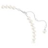 Ariana Grande X Swarovski Necklace Crystal Pearl, Heart Cut, Heart, White, Rhodium Plated