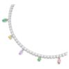 Ariana Grande X Swarovski Necklace Mixed Cuts, Multicolored, Rhodium Plated