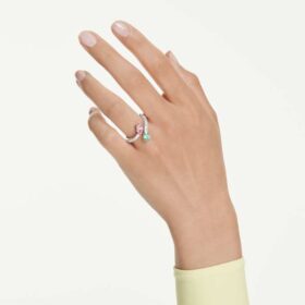 Ariana Grande X Swarovski Open Ring Mixed Cuts, Multicolored, Rhodium Plated