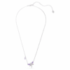 Ariana Grande X Swarovski Pendant Mixed Cuts, Dragonfly, Multicolored, Rhodium Plated