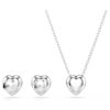 Ariana Grande X Swarovski Set Mixed Cuts, Heart, White, Rhodium Plated