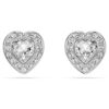 Ariana Grande X Swarovski Stud Earrings Mixed Cuts, Heart, White, Rhodium Plated Ariana Grande X Swarovski Stud Earrings Mixed Cuts, Heart, White, Rhodium Plated