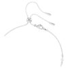Ariana Grande X Swarovski Y Necklace Mixed Cuts, Crystal Pearl, Heart, White, Rhodium Plated