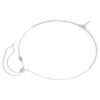 Ariana Grande X Swarovski Y Necklace Mixed Cuts, Dragonfly, Multicolored, Rhodium Plated