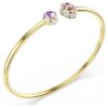 Chroma Bangle Mixed Cuts, Multicolored, Gold-Tone Plated