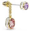 Chroma Drop Earrings Mixed Cuts, Multicolored, Gold-Tone Plated