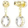 Chroma Drop Earrings Mixed Cuts, Multicolored, Gold-Tone Plated