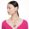 Chroma Pendant Heart, Red, Gold-Tone Plated