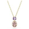 Chroma Pendant Mixed Cuts, Multicolored, Gold-Tone Plated Chroma Pendant Mixed Cuts, Multicolored, Gold-Tone Plated