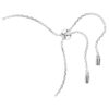 Constella Bangle Crystal Pearl, Round Cuts, White, Rhodium Plated