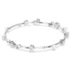 Constella Bracelet Crystal Pearl, Round Cuts, White, Rhodium Plated