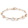 Constella Bracelet Crystal Pearl, Round Cuts, White, Rose Gold-Tone Plated Constella Bracelet Crystal Pearl, Round Cuts, White, Rose Gold-Tone Plated