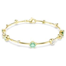 Constella Bracelet Mixed Cuts, Green, Gold-Tone Plated