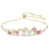 Constella Bracelet Mixed Cuts, Multicolored, Gold-Tone Plated