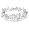 Constella Bracelet Mixed Cuts, White, Rhodium Plated