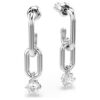 Constella Drop Earrings Round Cut, White, Rhodium Plated Constella Drop Earrings Round Cut, White, Rhodium Plated