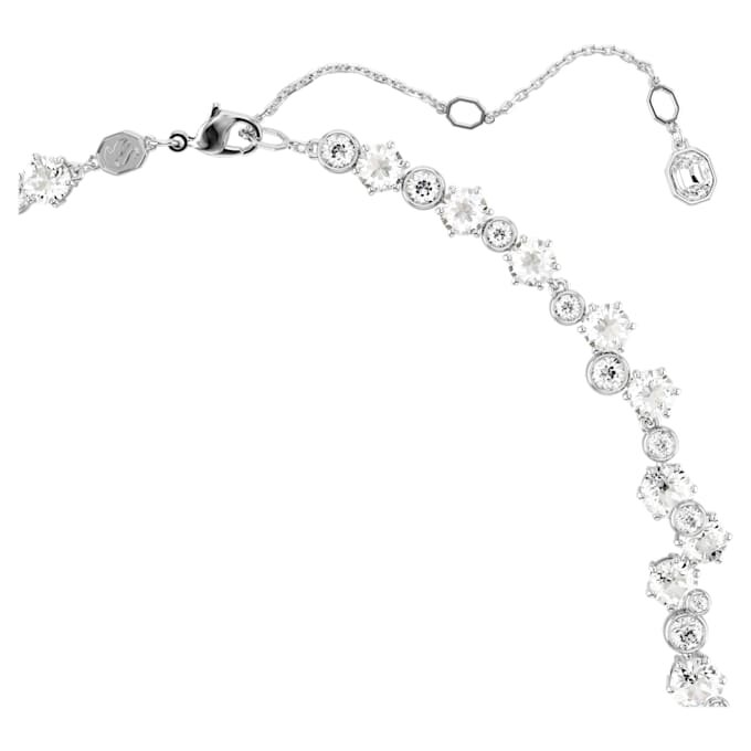 Constella Necklace Mixed Cuts, Clasp, White, Rhodium Plated Constella Necklace Mixed Cuts, Clasp, White, Rhodium Plated