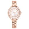 Crystalline Aura Watch Swiss Made, Metal Bracelet, Rose Gold Tone, Rose Gold-Tone Finish