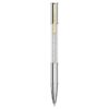 Crystalline Ballpoint Pen Silver Tone, Mixed Metal Finish Crystalline Ballpoint Pen Silver Tone, Mixed Metal Finish