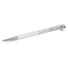 Crystalline Ballpoint Pen White, White Lacquered, Chrome Plated Crystalline Ballpoint Pen White, White Lacquered, Chrome Plated