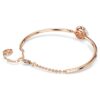 Dextera Bangle Round Cut, White, Rose Gold-Tone Plated