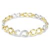 Dextera Bracelet Round Cut, White, Mixed Metal Finish