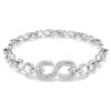 Dextera Bracelet Round Cut, White, Rhodium Plated Dextera Bracelet Round Cut, White, Rhodium Plated
