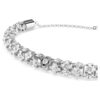 Dextera Bracelet Round Cut, White, Stainless Steel