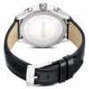 Dextera Tachymetre Watch Swiss Made, Leather Strap, Silver Tone, Stainless Steel