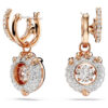 Dragon & Phoenix Drop Earrings Dragon’s Claw, White, Rose Gold-Tone Plated