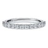 Eternity Band Ring Lab-Grown Diamonds 0.5 Ct Tw, Round Shape, 14K White Gold