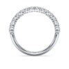 Eternity Band Ring Lab-Grown Diamonds 0.5 Ct Tw, Round Shape, 14K White Gold