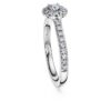 Eternity Halo Solitaire Ring Lab-Grown Diamonds 0.45 Ct Tw, Round Shape, Sterling Silver Eternity Halo Solitaire Ring Lab-Grown Diamonds 0.45 Ct Tw, Round Shape, Sterling Silver