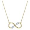 Eternity Pendant Lab-Grown Diamonds 0.35 Ct Tw, Mixed Shapes, 14K Yellow Gold Eternity Pendant Lab-Grown Diamonds 0.35 Ct Tw, Mixed Shapes, 14K Yellow Gold