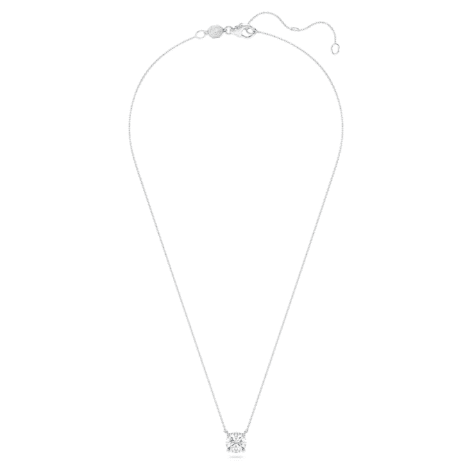 Eternity Solitaire Pendant Lab-Grown Diamonds 2 Ct Tw, Round Shape, 14K White Gold Eternity Solitaire Pendant Lab-Grown Diamonds 2 Ct Tw, Round Shape, 14K White Gold
