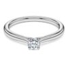 Eternity Solitaire Ring Lab-Grown Diamonds 0.25 Ct Tw, Round Shape, Sterling Silver Eternity Solitaire Ring Lab-Grown Diamonds 0.25 Ct Tw, Round Shape, Sterling Silver