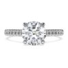 Eternity Solitaire Ring Lab-Grown Diamonds 1.7 Ct Tw, Round Shape, 14K White Gold