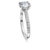 Eternity Solitaire Ring Lab-Grown Diamonds 1.7 Ct Tw, Round Shape, 14K White Gold