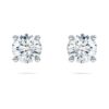 Eternity Solitaire Stud Earrings Lab-Grown Diamonds 1 Ct Tw, Round Shape, 14K White Gold
