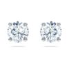 Eternity Solitaire Stud Earrings Lab-Grown Diamonds 2 Ct Tw, Round Shape, 14K White Gold