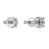 Eternity Solitaire Stud Earrings Lab-Grown Diamonds 2 Ct Tw, Round Shape, 14K White Gold