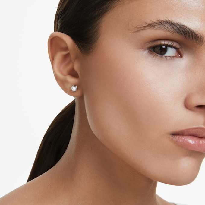 Eternity Stud Earring Lab-Grown Diamonds 0.5 Ct Tw, Single, Round Shape, 14K White Gold Eternity Stud Earring Lab-Grown Diamonds 0.5 Ct Tw, Single, Round Shape, 14K White Gold
