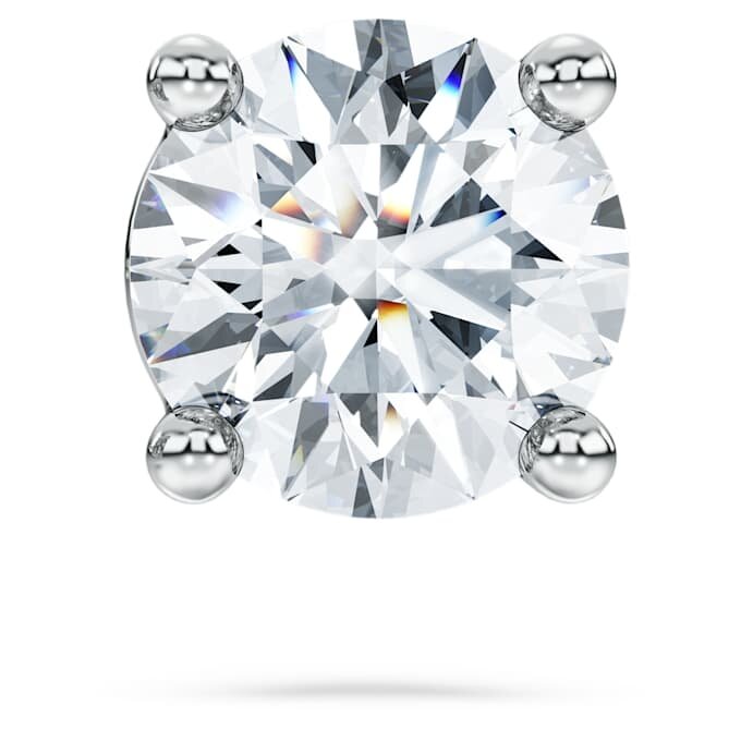 Eternity Stud Earring Lab-Grown Diamonds 0.5 Ct Tw, Single, Round Shape, 14K White Gold Eternity Stud Earring Lab-Grown Diamonds 0.5 Ct Tw, Single, Round Shape, 14K White Gold