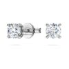 Eternity Stud Earrings Lab-Grown Diamonds 0.52 Ct Tw, Round Shape, Sterling Silver Eternity Stud Earrings Lab-Grown Diamonds 0.52 Ct Tw, Round Shape, Sterling Silver