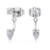 Galaxy Earring Jackets Lab-Grown Diamonds 0.82 Ct Tw, Mixed Shapes, Sterling Silver Galaxy Earring Jackets Lab-Grown Diamonds 0.82 Ct Tw, Mixed Shapes, Sterling Silver