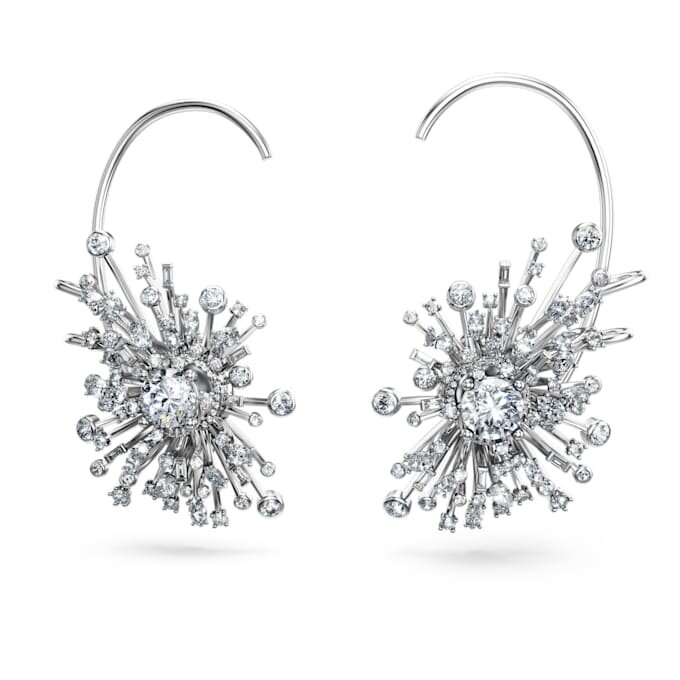 Galaxy Earrings Lab-Grown Diamonds 14.67 Ct Tw, Mixed Shapes, 18K White Gold Galaxy Earrings Lab-Grown Diamonds 14.67 Ct Tw, Mixed Shapes, 18K White Gold