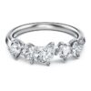 Galaxy Ring Lab-Grown Diamonds 1 Ct Tw, Mixed Shapes, 14K White Gold