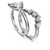 Galaxy Ring Set (2), Lab-Grown Diamonds 1.4 Ct Tw, Pear Shape, 14K White Gold Galaxy Ring Set (2), Lab-Grown Diamonds 1.4 Ct Tw, Pear Shape, 14K White Gold