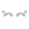 Galaxy Stud Earrings Lab-Grown Diamonds 0.5 Ct Tw, Mixed Shapes, Sterling Silver Galaxy Stud Earrings Lab-Grown Diamonds 0.5 Ct Tw, Mixed Shapes, Sterling Silver